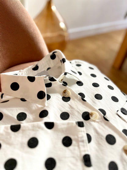 Combishort MADELEINE pois blanche
