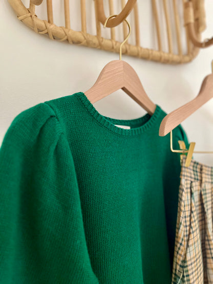 Pull PÉNÉLOPE vert émeraude