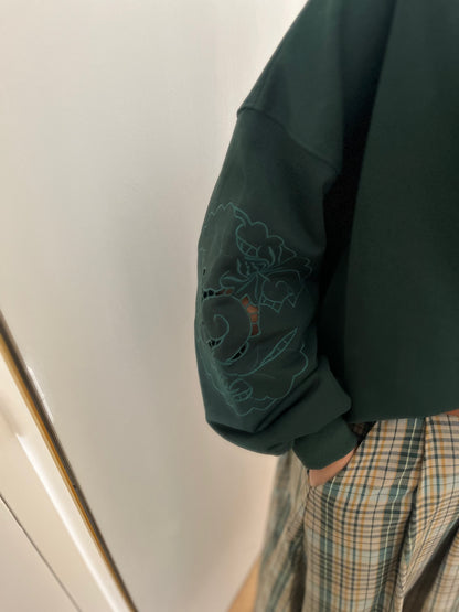 Sweat IDOLE vert bouteille