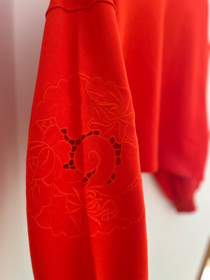 Sweat IDOLE rouge orangé