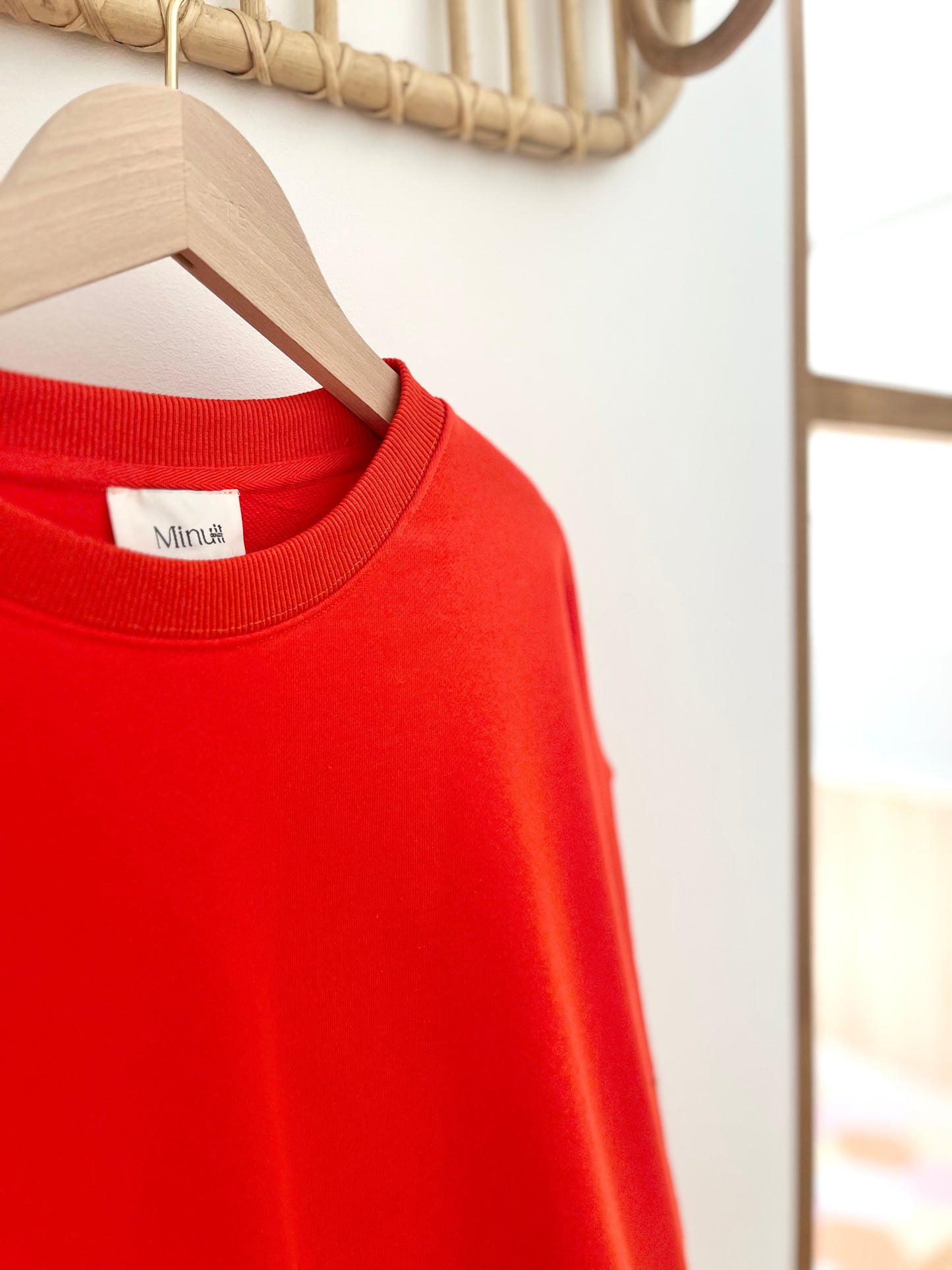 Sweat IDOLE rouge orangé
