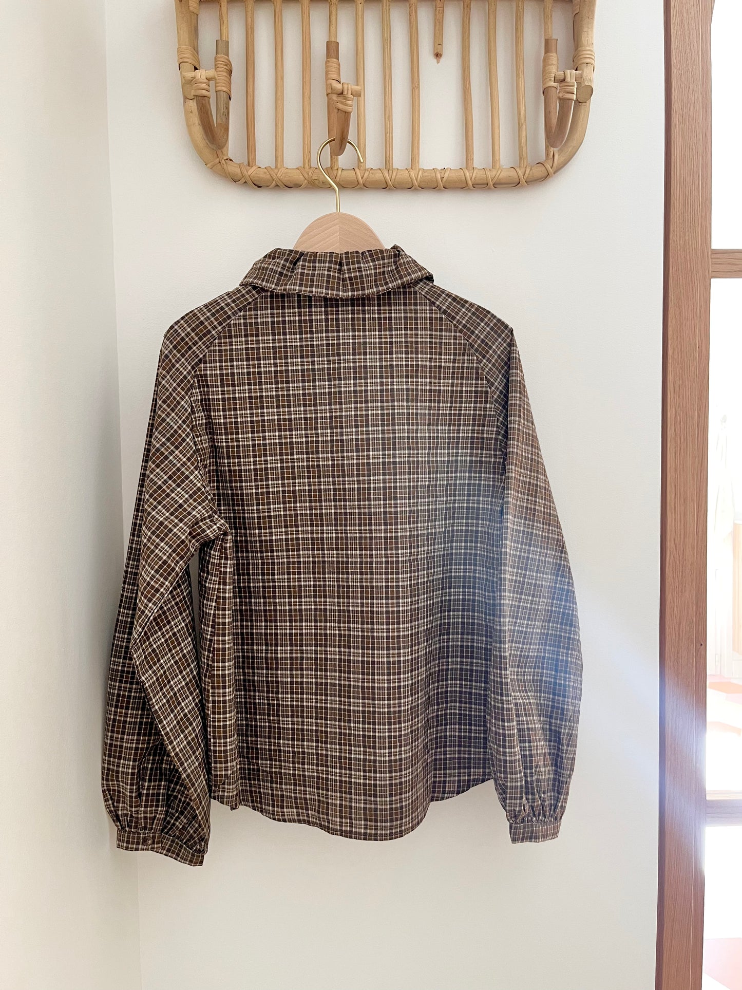 Chemise SOLSTICE carreaux marron