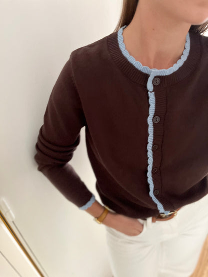 Gilet NABIL marron