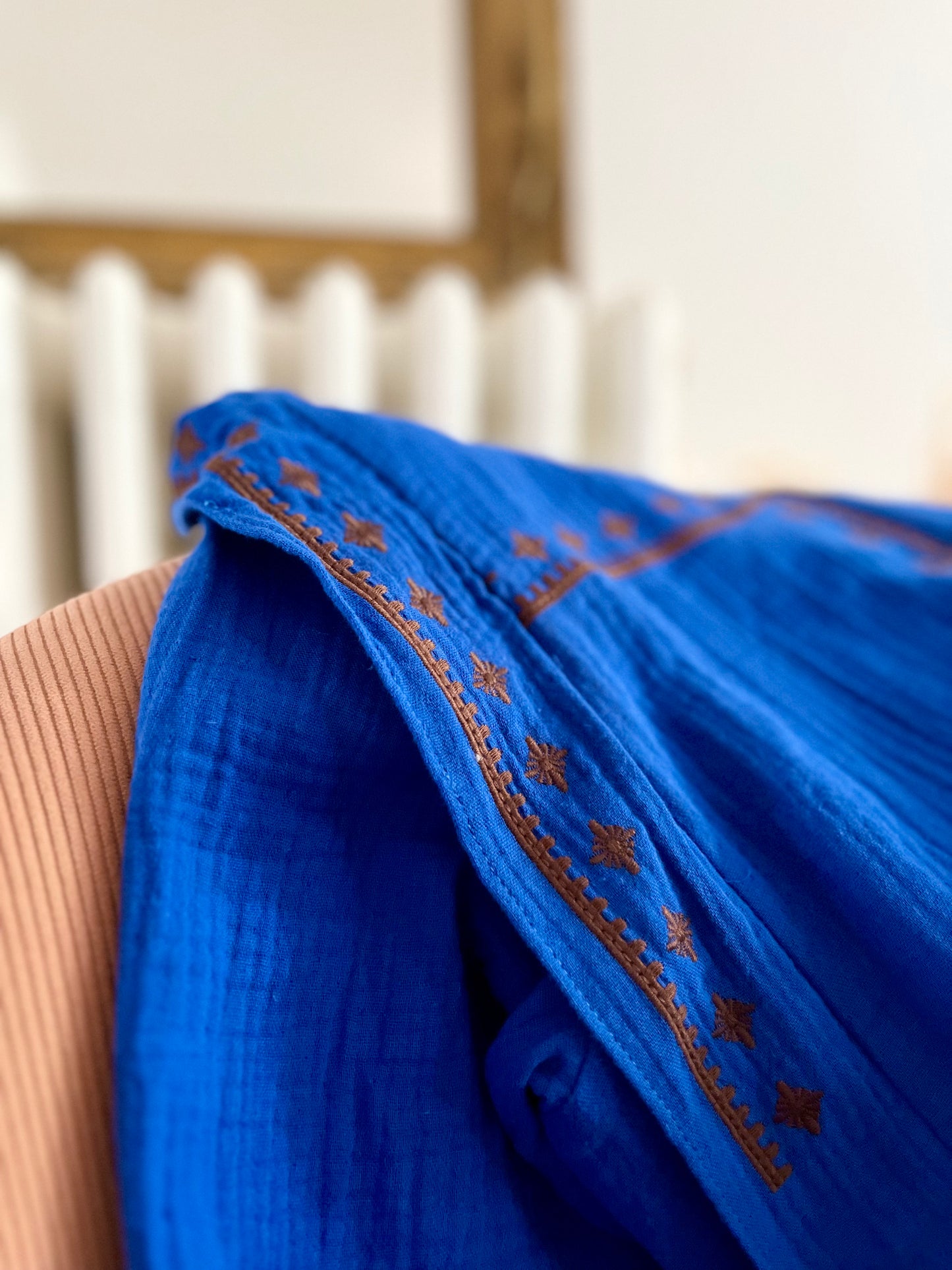 Chemisier IMAN bleu roi