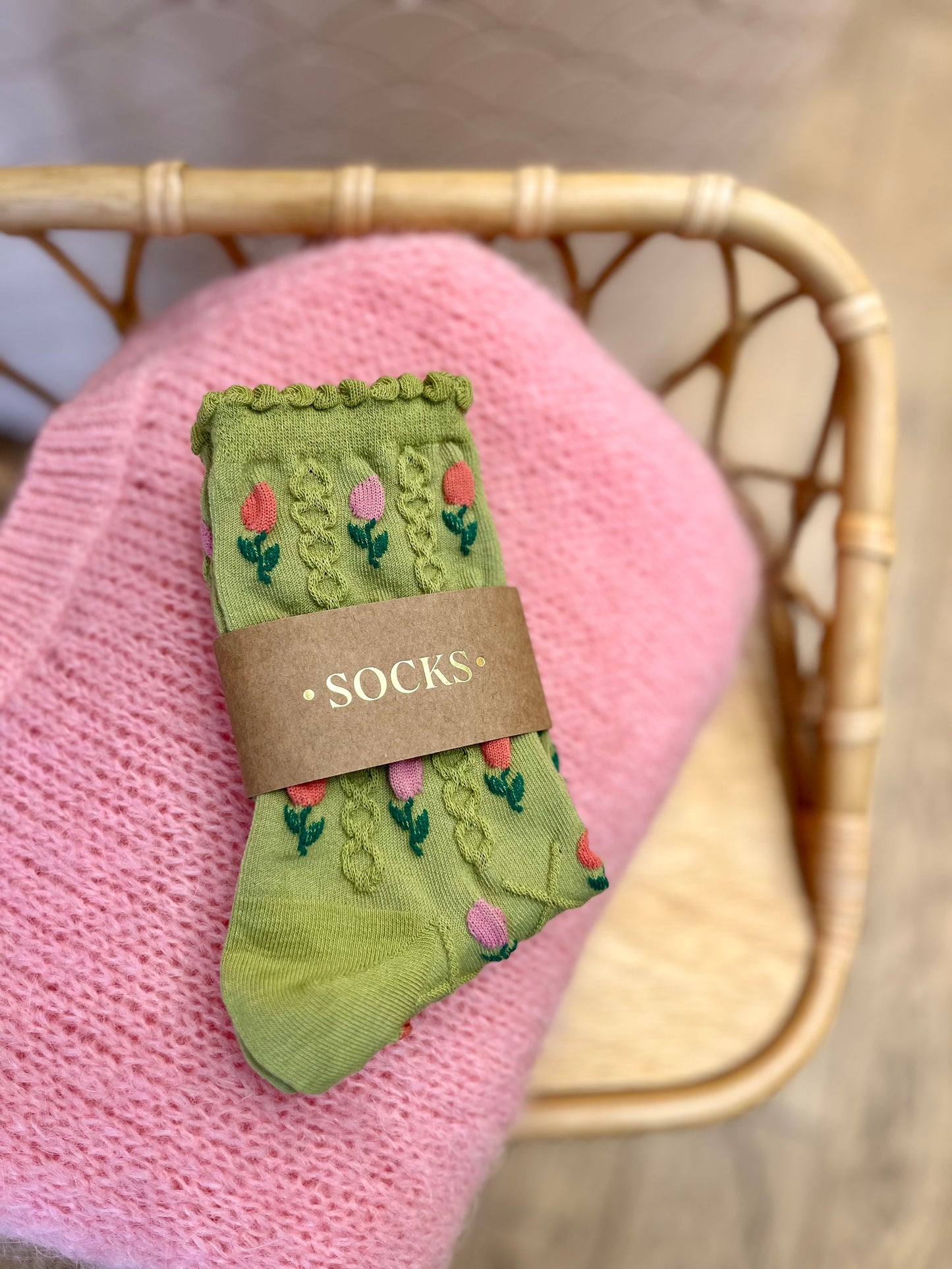 Chaussettes TULIP vertes