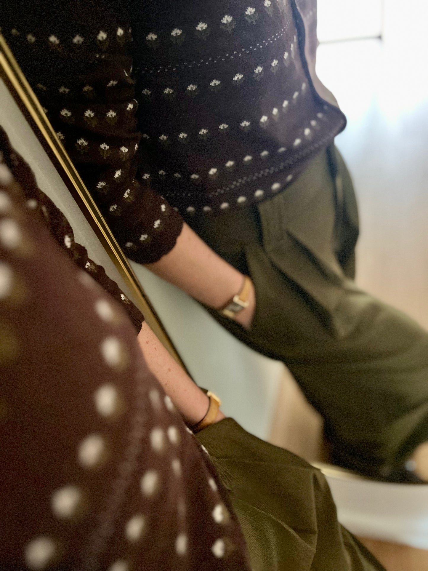 Cardigan ÉMILE fleurs chocolat
