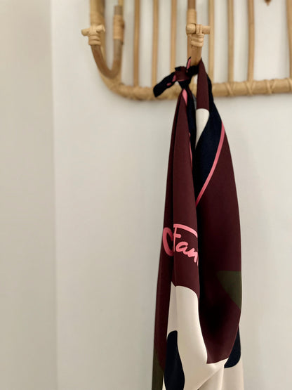 Foulard LISE bouquet chocolat