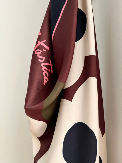 Foulard LISE bouquet chocolat