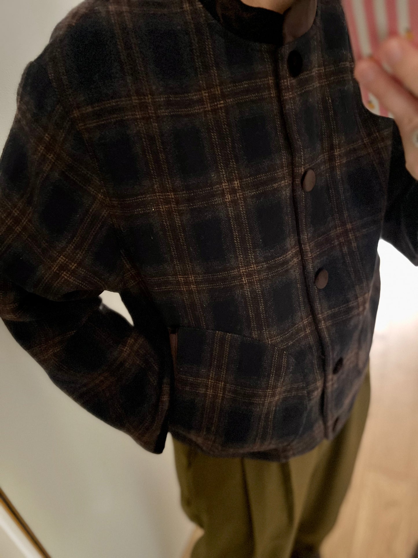 Veste GUIREC marine/marron
