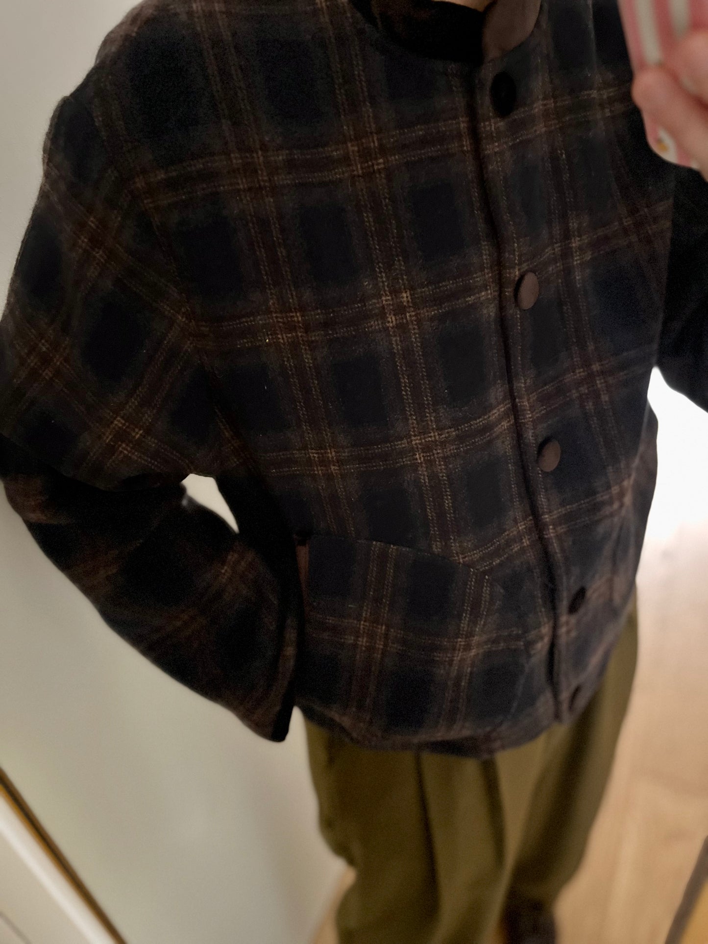 Veste GUIREC marine/marron