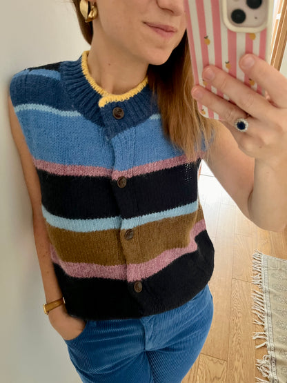 Gilet NINON bleu