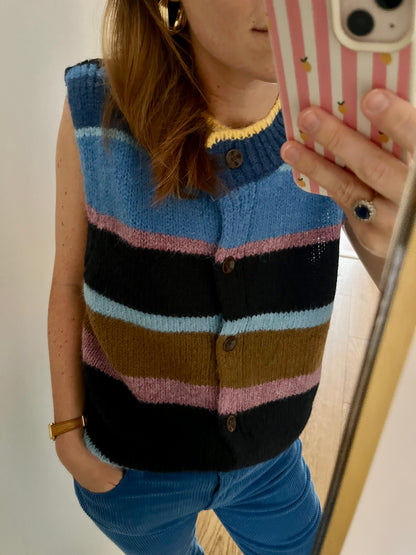 Gilet NINON bleu