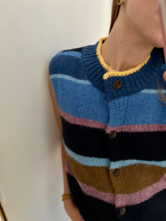 Gilet NINON bleu