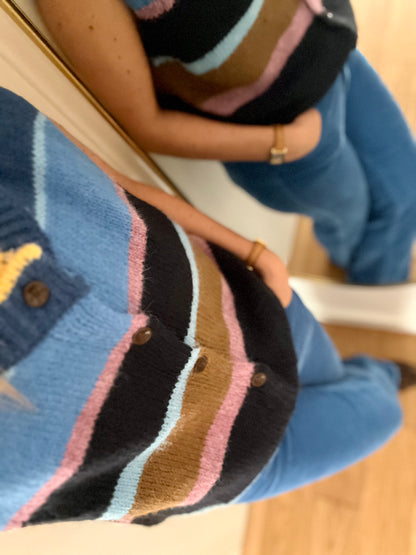 Gilet NINON bleu
