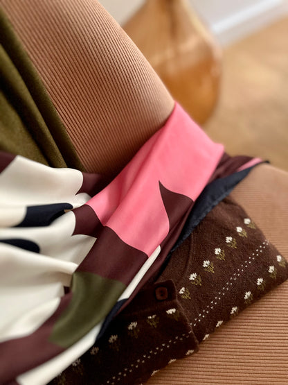 Foulard LISE bouquet chocolat