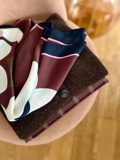 Foulard LISE bouquet chocolat