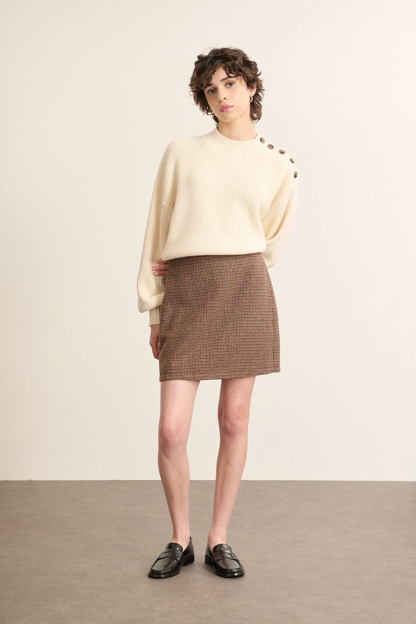 Jupe BOWEN marron