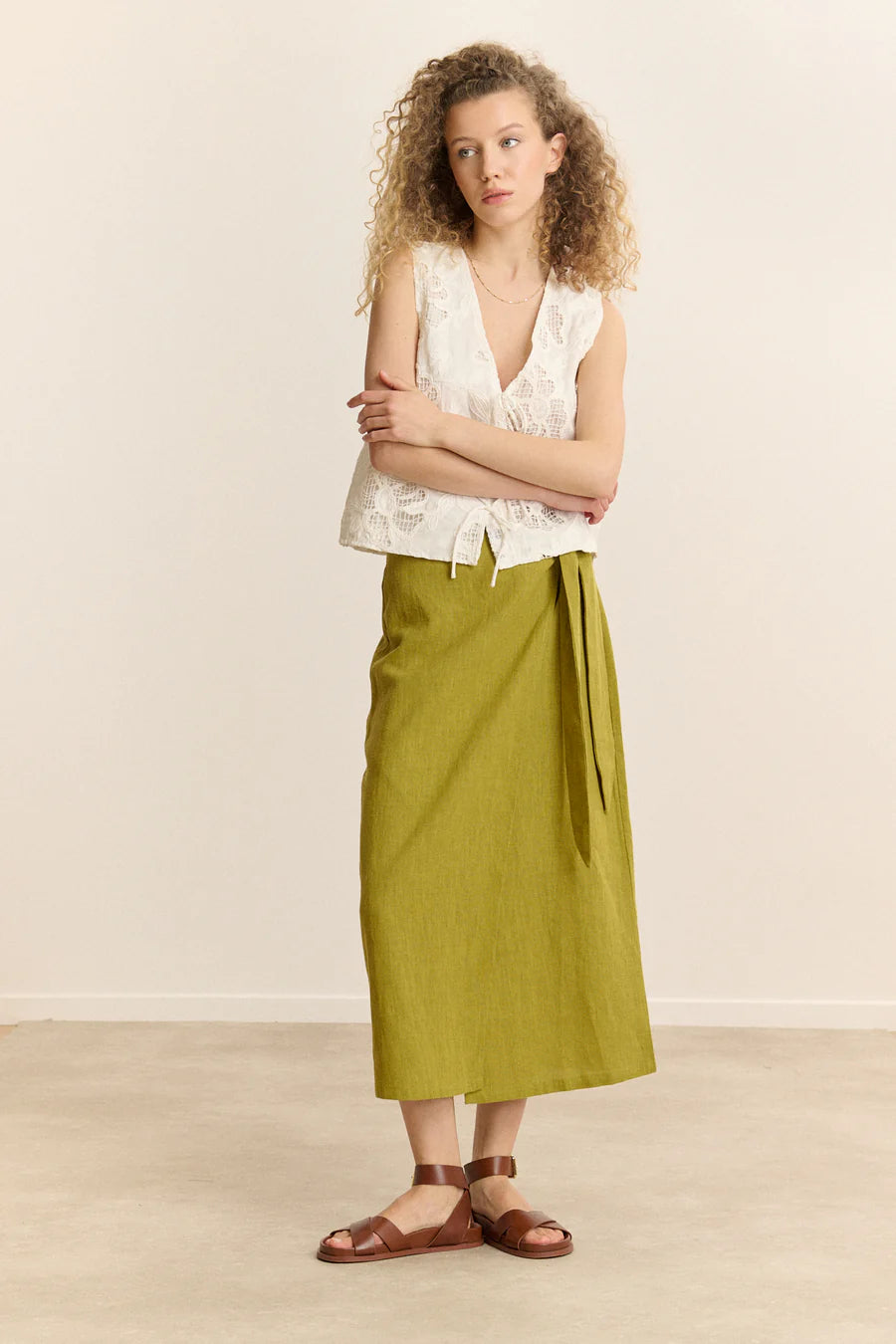 Jupe SUZE olive