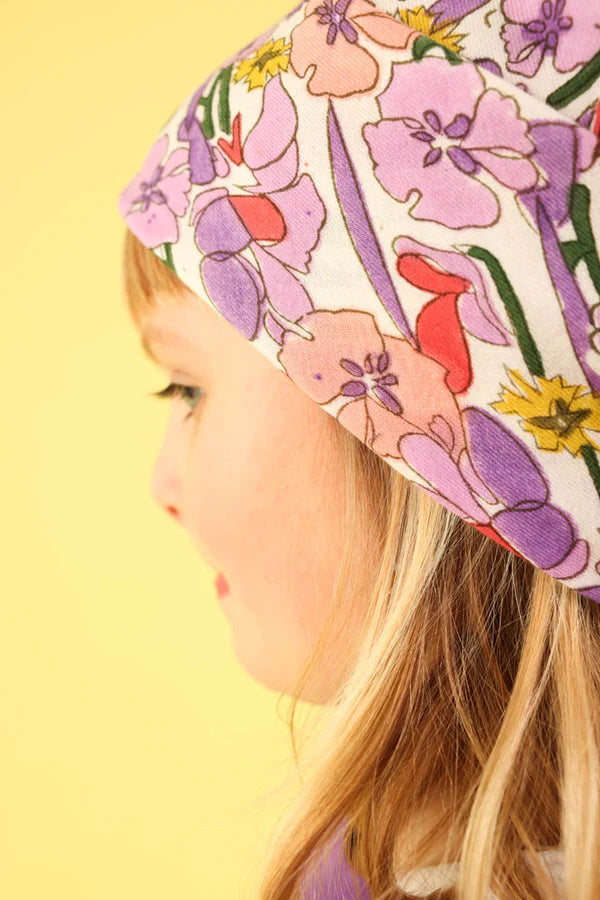 Foulard FLORAL lilas