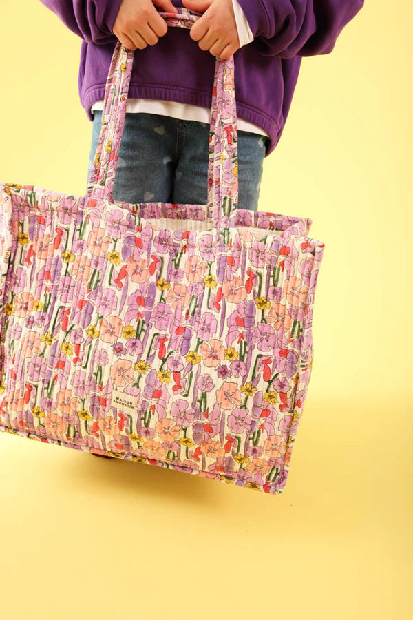 Cabas FLORAL lilas