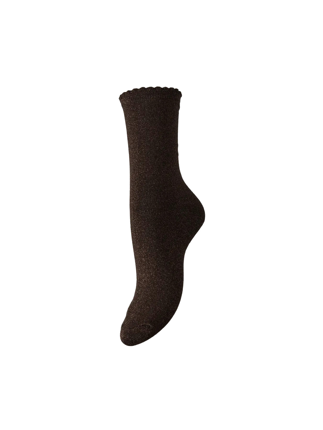 Chaussettes pailletées SEBBY chocolat