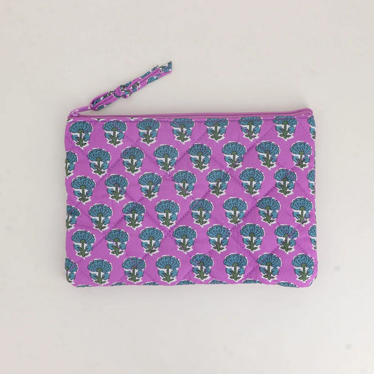 Petite pochette JULIA fleurie violet