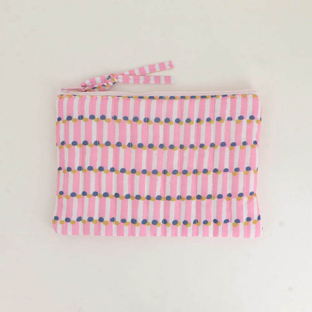 Petit pochette JULIA rayée/pois