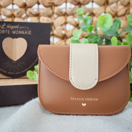 Porte Monnaie MAMIE CHERIE camel