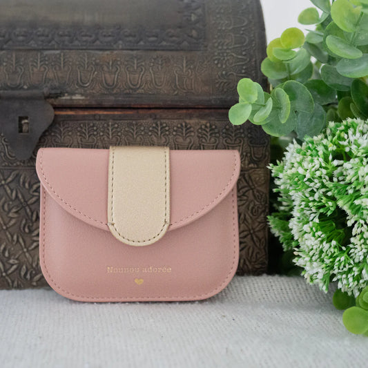 Porte Monnaie NOUNOU D'AMOUR rose nude