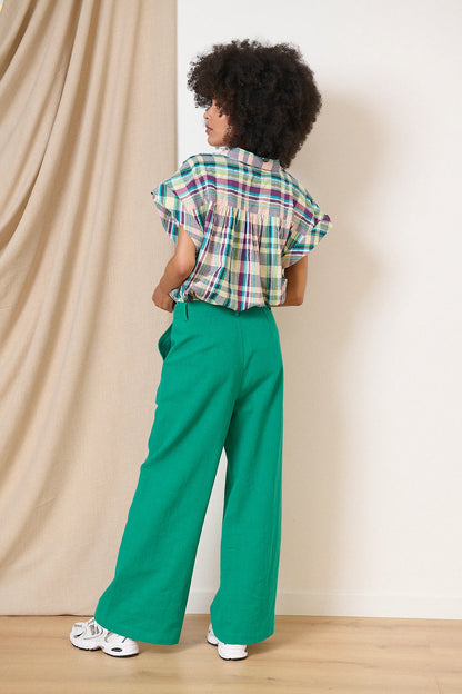 Pantalon VICTORINE turquoise