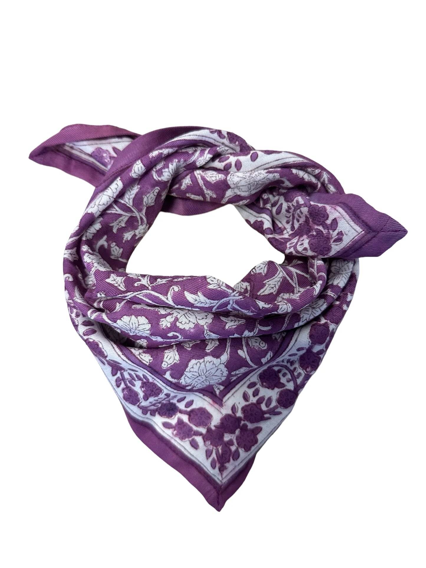 Foulard DELHI lilas kid