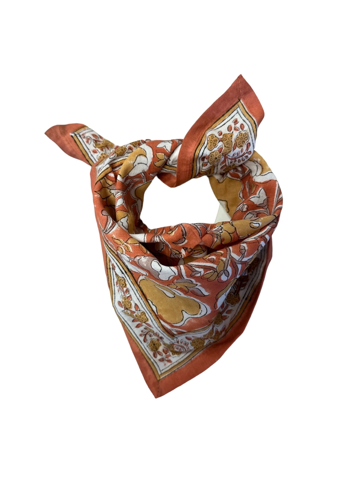 Foulard COSMOS rouille kid