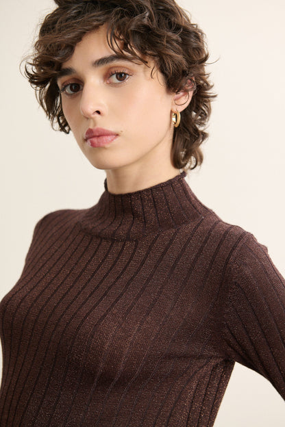 Pull PISTACHE marron