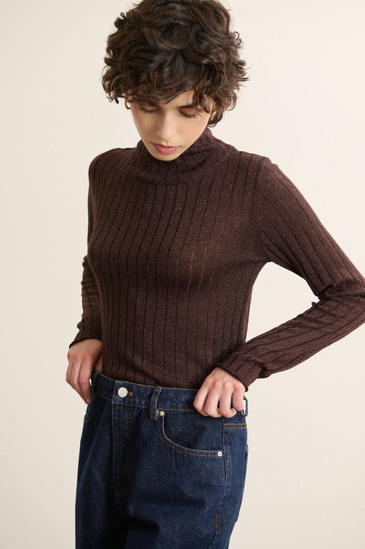 Pull PISTACHE marron