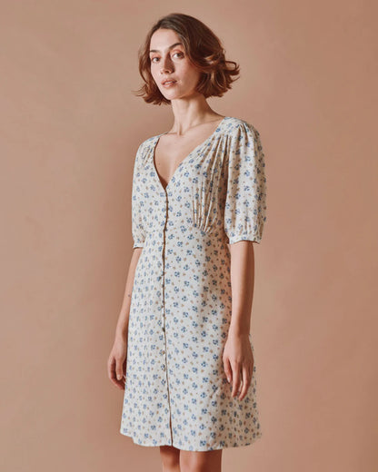 Robe DIMBA bleuet