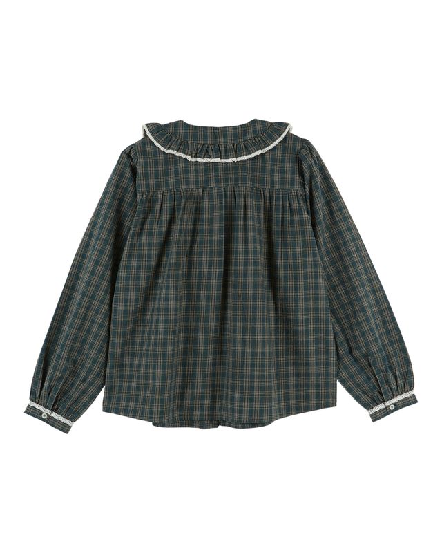 Chemise EBOTO carreaux verte