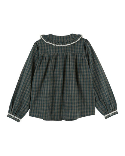 Chemise EBOTO carreaux verte