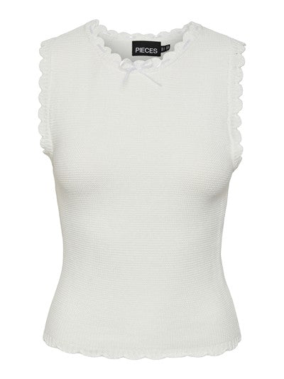 Top maille sm MARY blanc