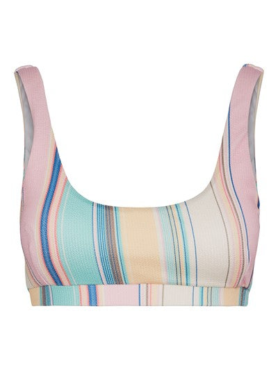 Haut de maillot de bain AIA rayé pastel