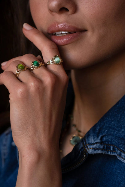 Bague GALINA verte