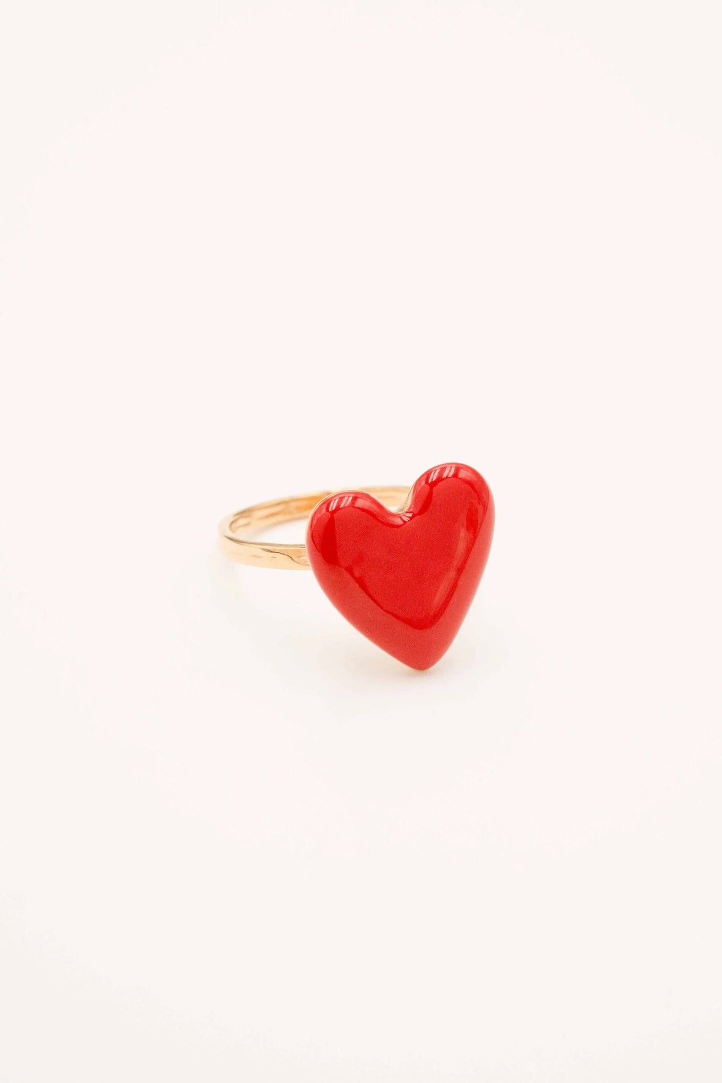 Bague VALIA coeur rouge