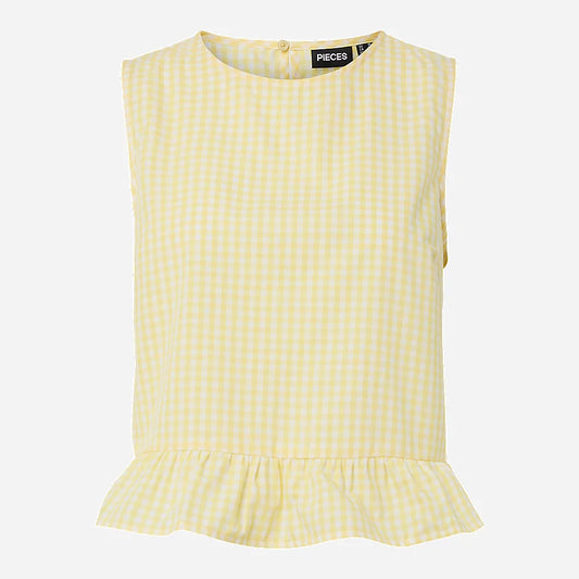 Haut BIBBY vichy jaune