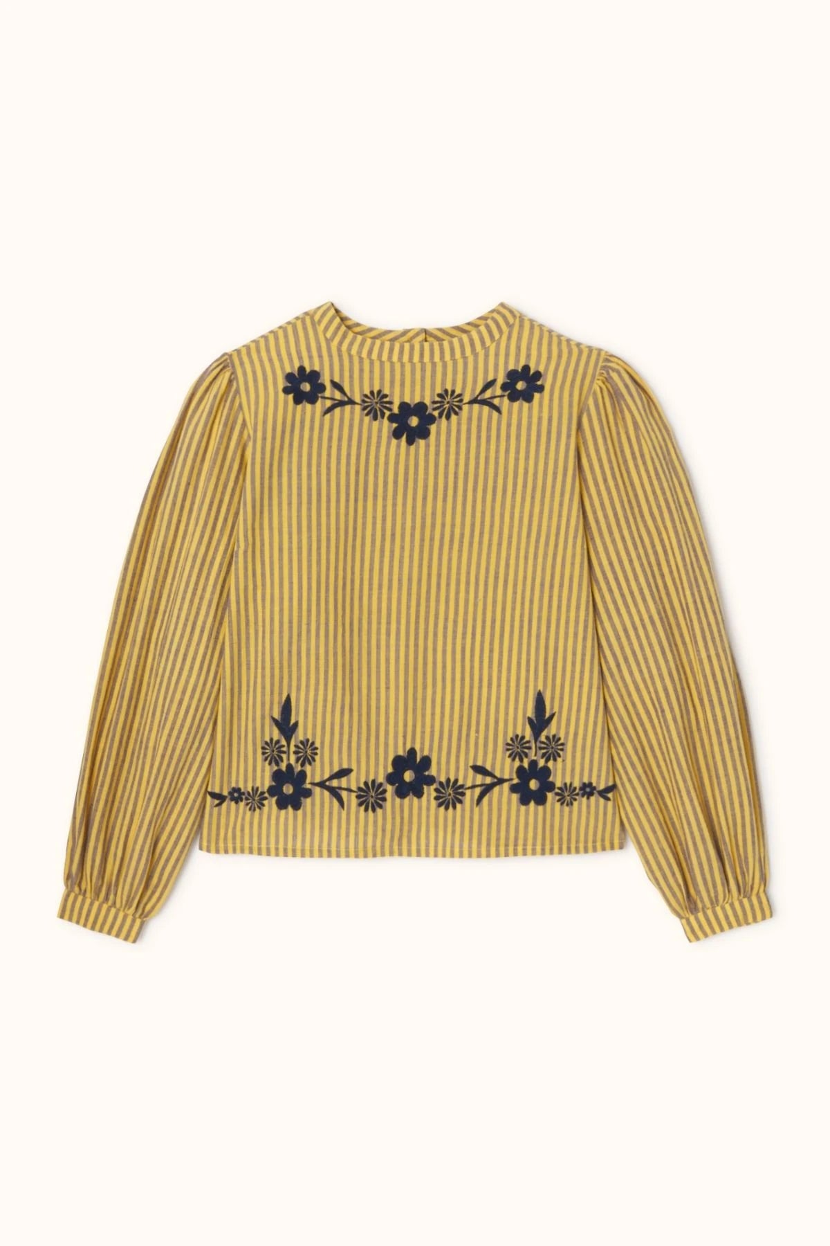 Blouse BIVLA rayé jaune/parme