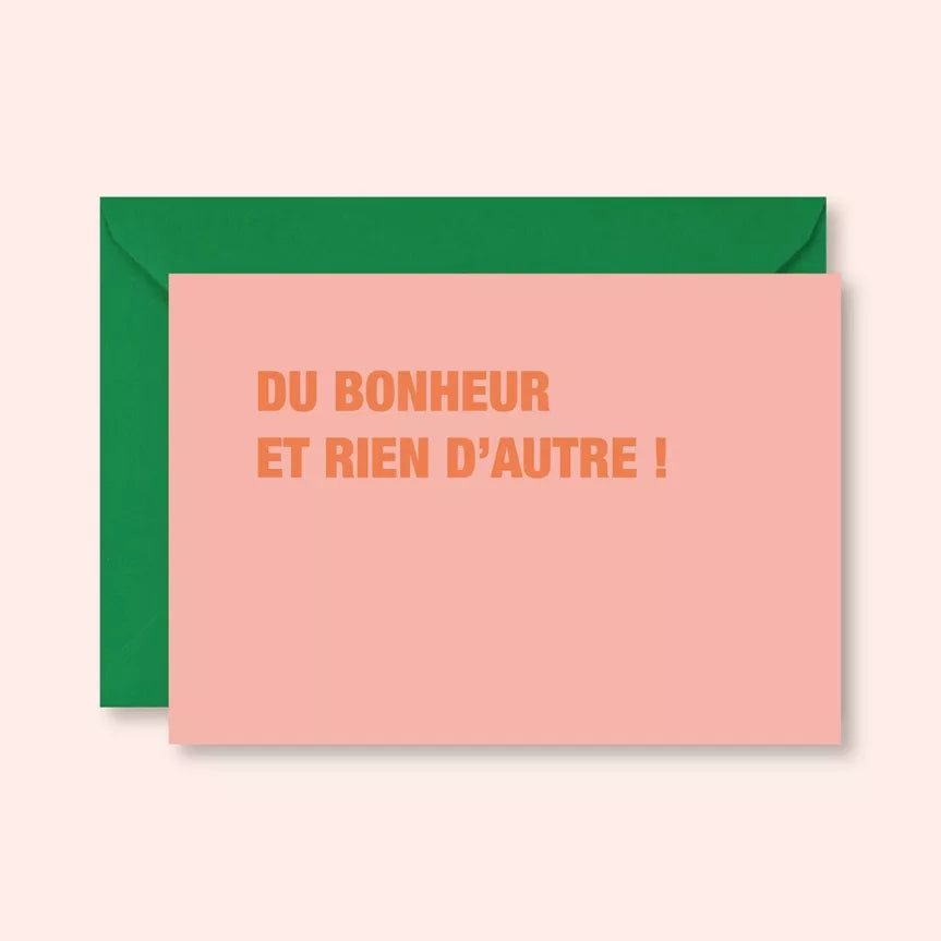 Carte postale DU BONHEUR