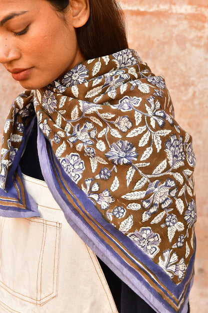 Foulard CARTHAGE bleu