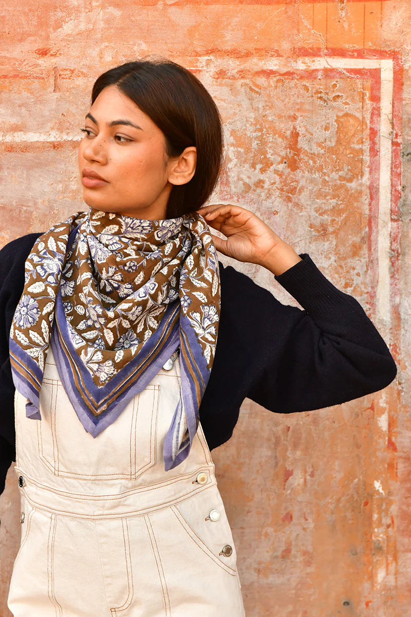 Foulard CARTHAGE bleu