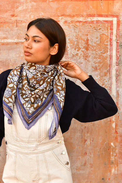 Foulard CARTHAGE bleu