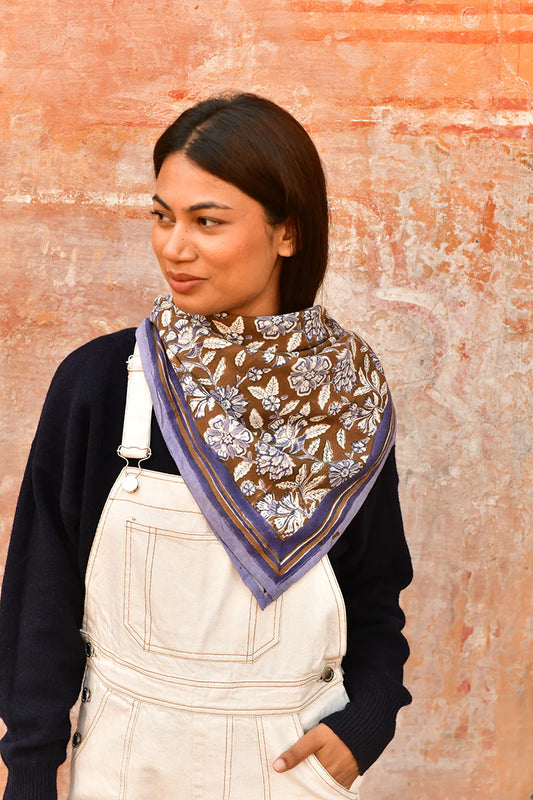 Foulard CARTHAGE bleu