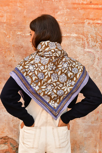 Foulard CARTHAGE bleu