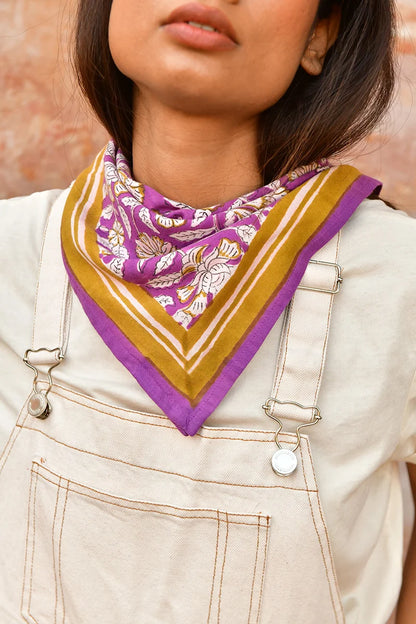 Petit foulard CARTHAGE violet